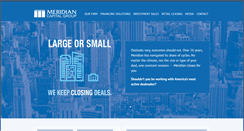Desktop Screenshot of meridiancapital.com