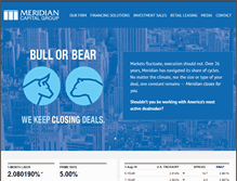 Tablet Screenshot of meridiancapital.com